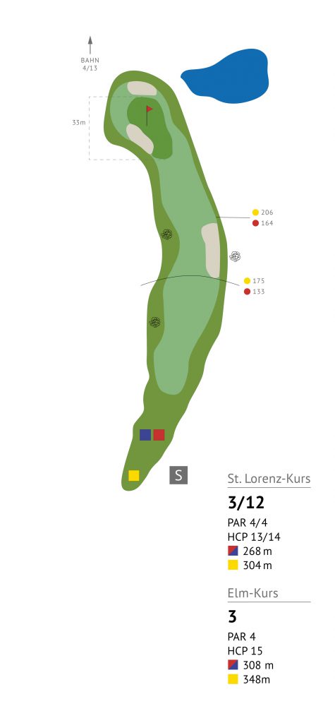 Loch 3: St. Lorenz Kurs - Golf- und Land- Club St. Lorenz